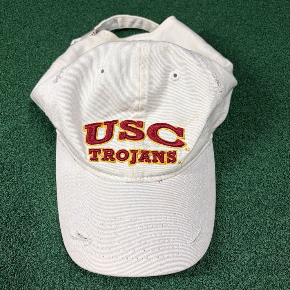 USC Trojans Vintage Champs Sports Distressed Dad Hat Cap Made in USA